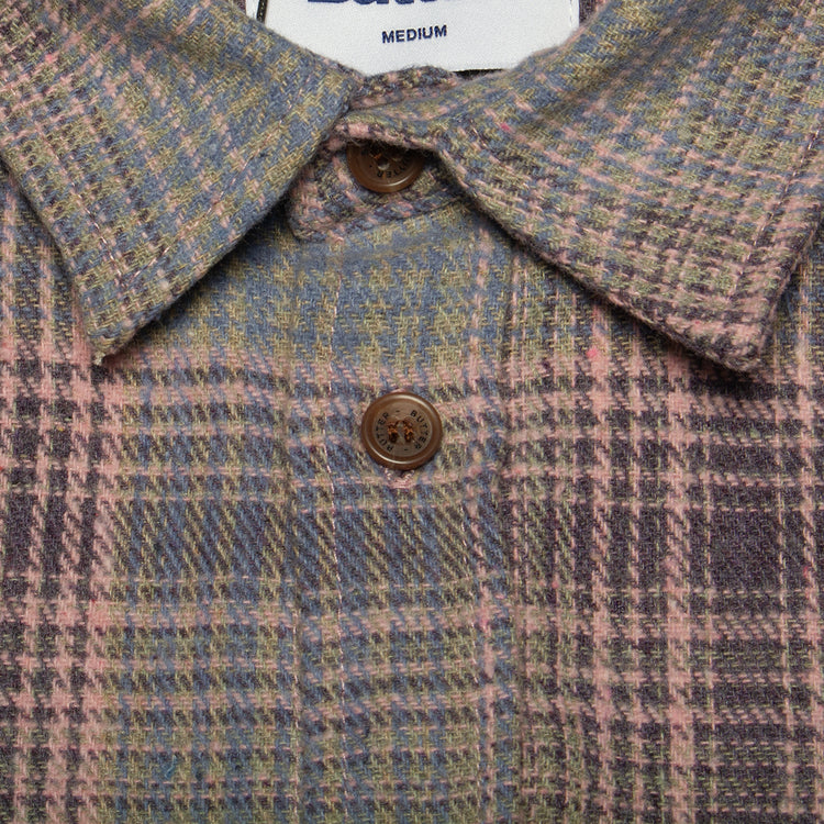 Butter Goods | Rodent Flannel Shirt Color : Pink / Grey