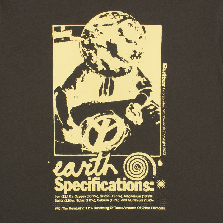 Butter Goods | Earth Spec T-Shirt Color : Charcoal