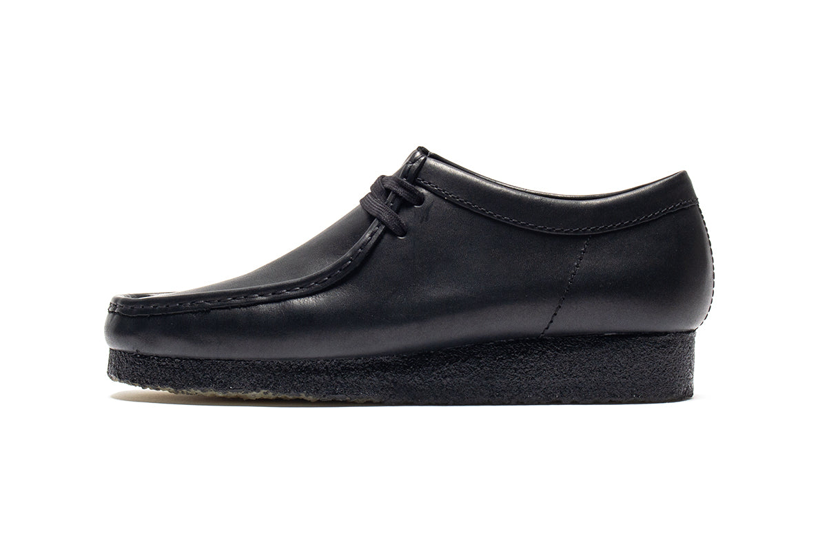 Men's Shoes Clarks Originals Wallabee Scout Black Leather