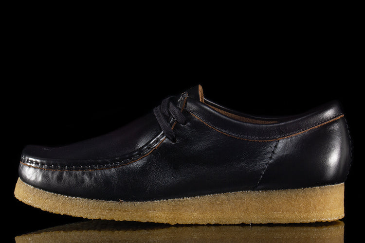 Men's Shoes Clarks Originals Wallabee Scout Black Leather