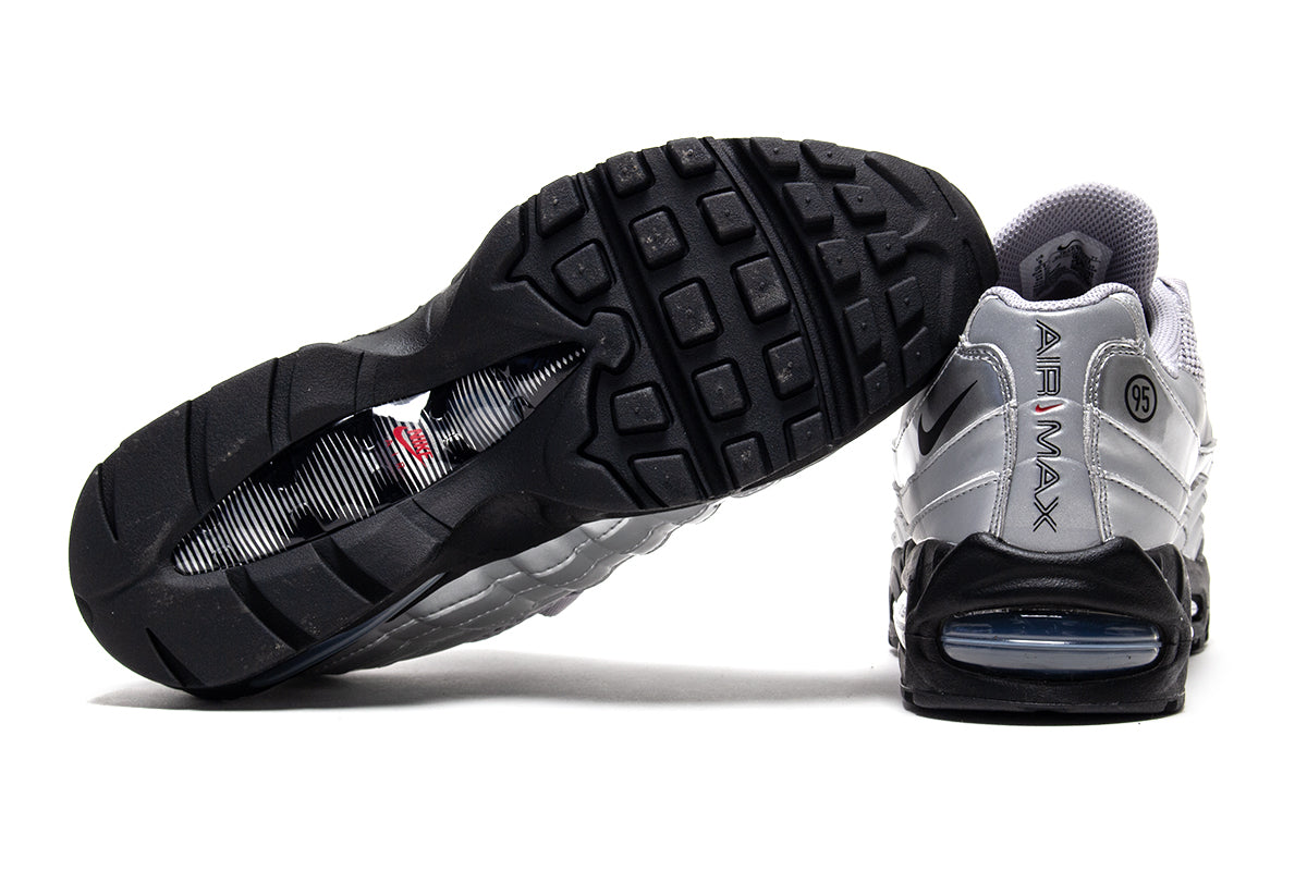 Nike - Air Max 95 Big Bubble
Style # IB6830-002
Color : Metallic Silver / Black
