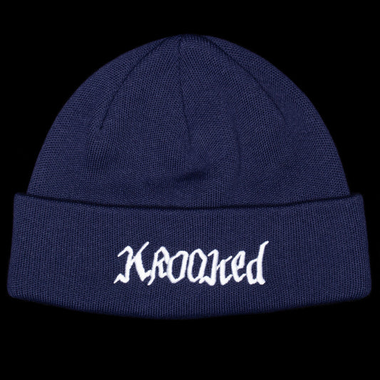 Krooked - &nbsp;Double OK Script Beanie
Color : Navy