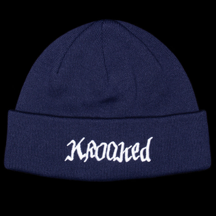 Krooked - &nbsp;Double OK Script Beanie
Color : Navy