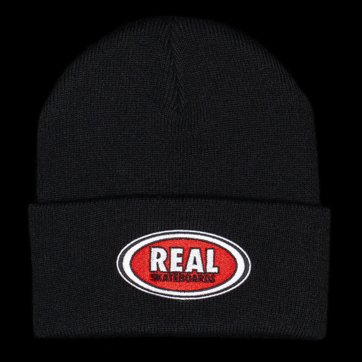 Real - Oval Cuff Beanie
Color : Black