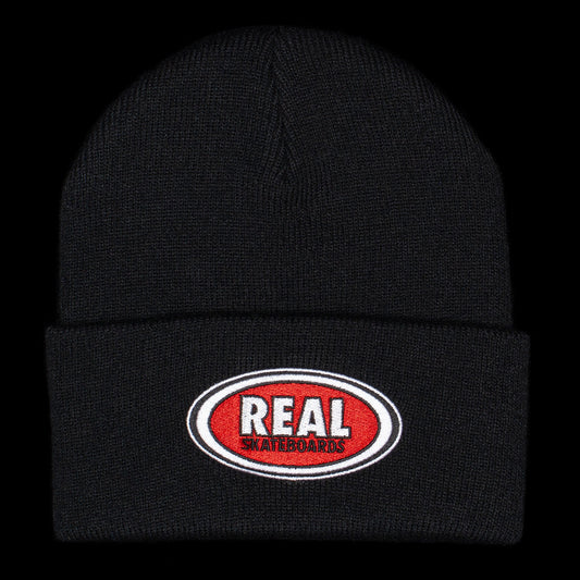 Real - Oval Cuff Beanie
Color : Black