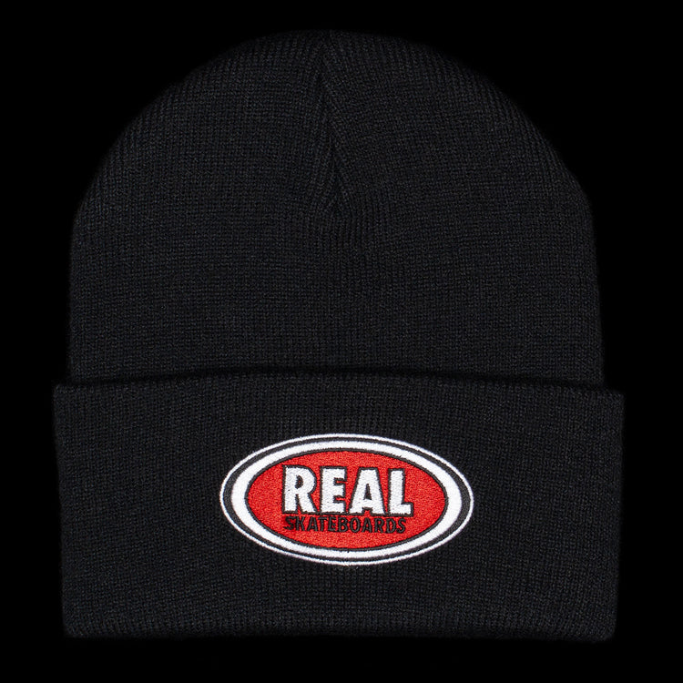 Real - Oval Cuff Beanie
Color : Black