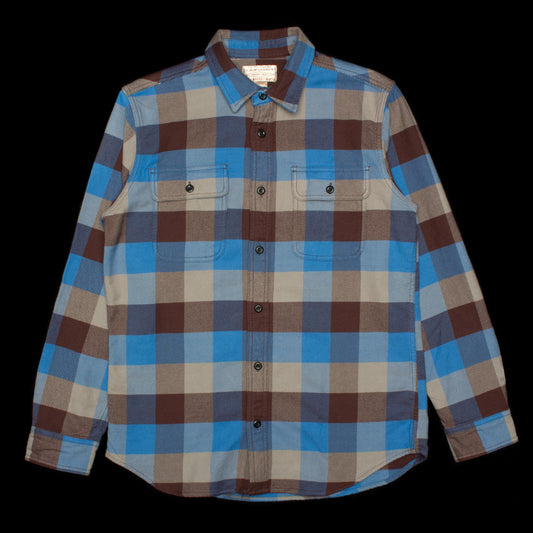 Filson | Vintage Flannel Work Shirt Style # 11010689 Color : Blue / Maroon / Gray Check