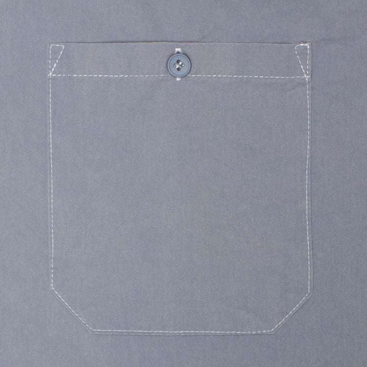 Butter Goods - Contrast Stitch S/S Shirt
Color : Blue Grey