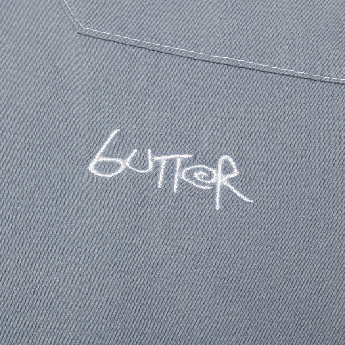 Butter Goods - Contrast Stitch S/S Shirt
Color : Blue Grey