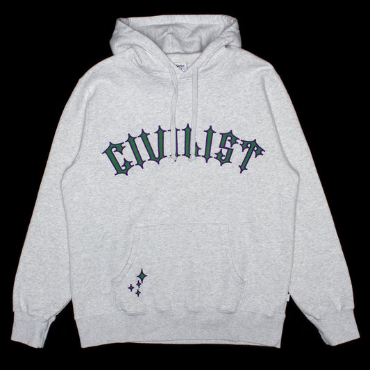 Civilist - Spike Hoodie
Color : Light Heather Grey