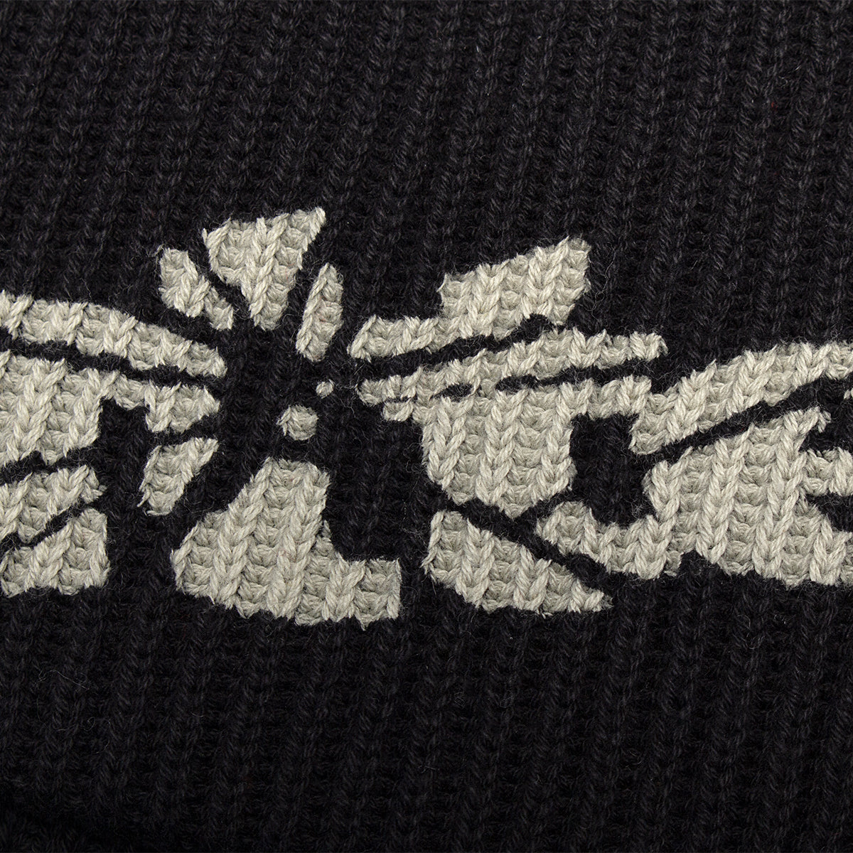 Butter Goods - Smashed Logo Knit Skully Beanie
Color : Black