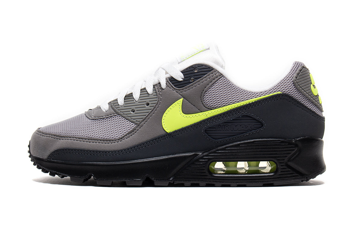 Nike - Air Max 90
Style # IQ0289-010
Color : Black / Neon Yellow / Anthracite