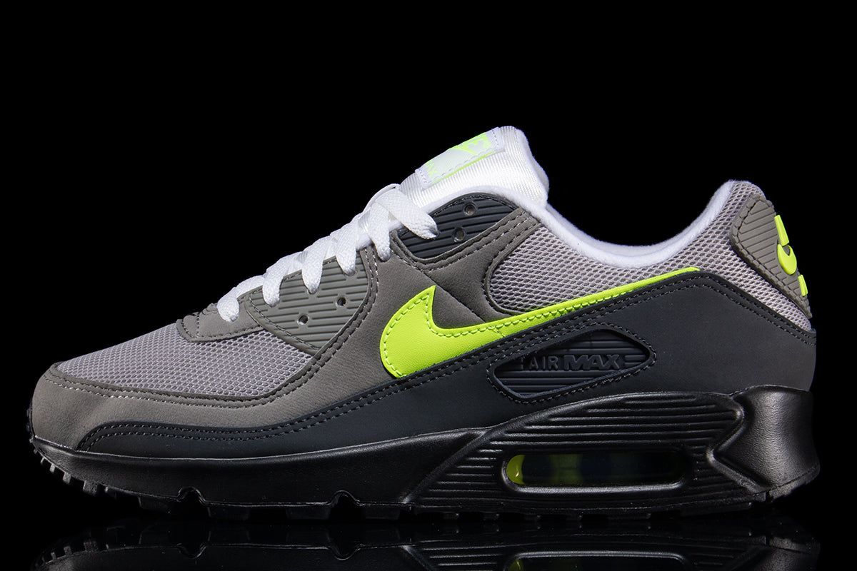 Nike - Air Max 90
Style # IQ0289-010
Color : Black / Neon Yellow / Anthracite