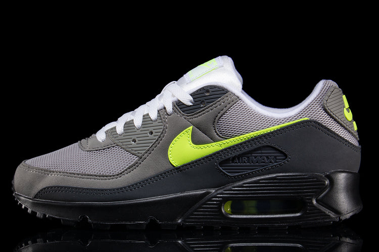 Nike - Air Max 90
Style # IQ0289-010
Color : Black / Neon Yellow / Anthracite