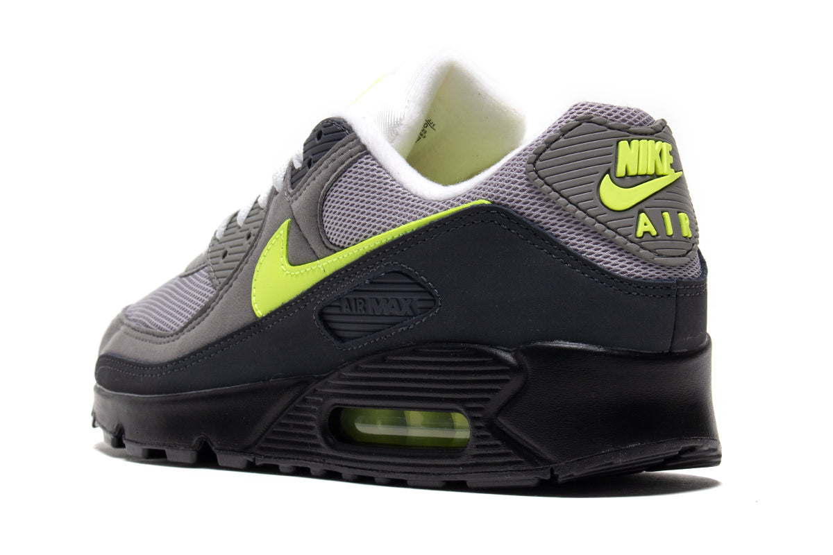 Nike - Air Max 90
Style # IQ0289-010
Color : Black / Neon Yellow / Anthracite