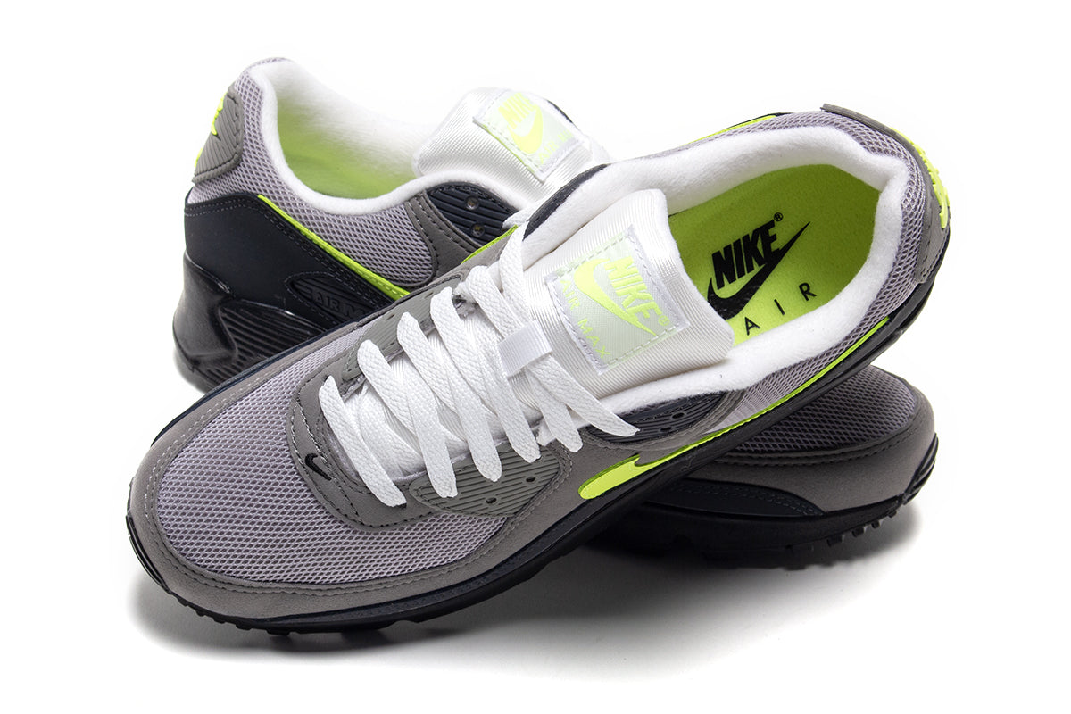 Nike - Air Max 90
Style # IQ0289-010
Color : Black / Neon Yellow / Anthracite