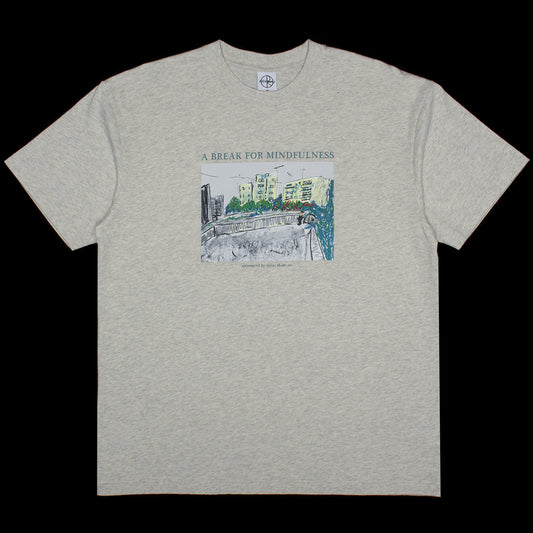 Polar Skate Co. - Mindfulness T-Shirt
Color : Ivory Grey Melange