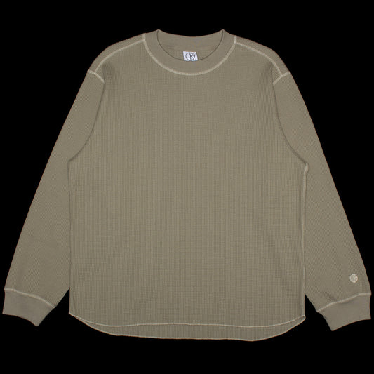 Polar Skate Co. - Dylan L/S T-Shirt
Color : Khaki Green / Taupe