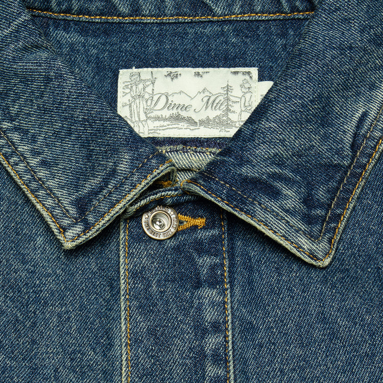 Dime - Denim Jacket
Color : Dipped Sandblasted Indigo