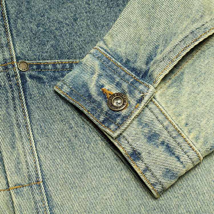 Dime - Denim Jacket
Color : Dipped Sandblasted Indigo
