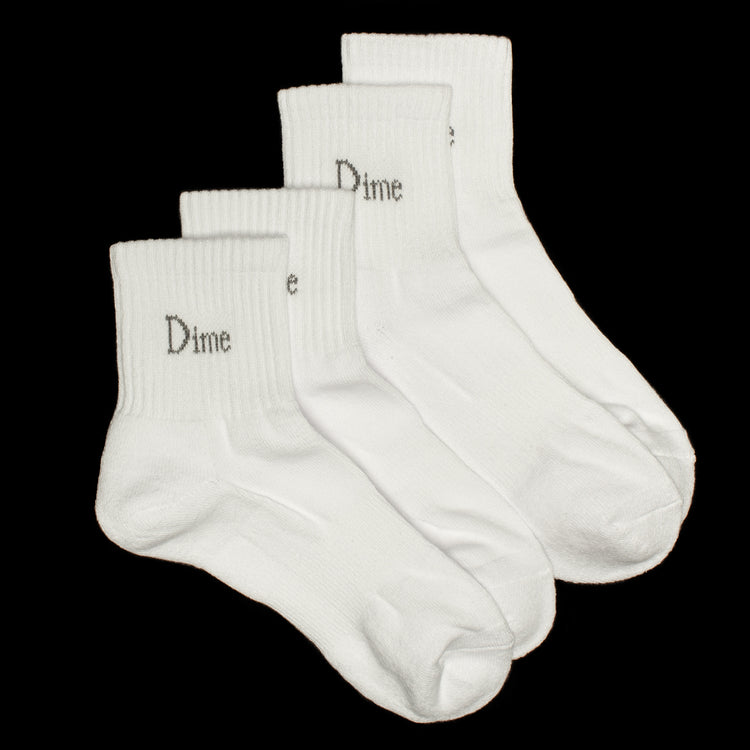 Dime - Classic 2-Pack Socks
Color : White