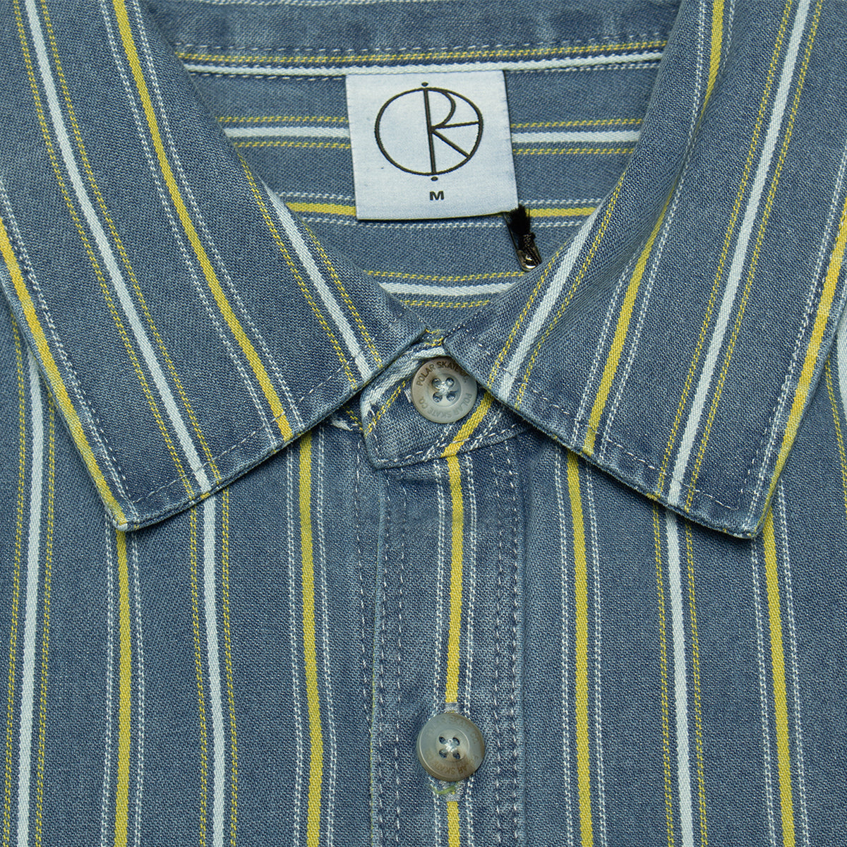 Polar Skate Co. | Mike L/S Denim Shirt
Color : Blue / Yellow