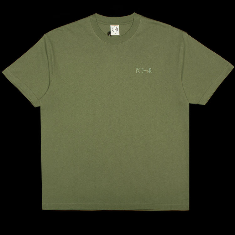 Polar Skate Co. - Contrast Stroke Logo T-Shirt
Color : Moss Green