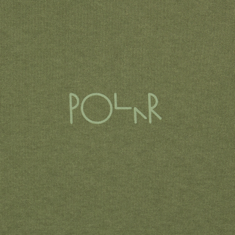 Polar Skate Co. - Contrast Stroke Logo T-Shirt
Color : Moss Green