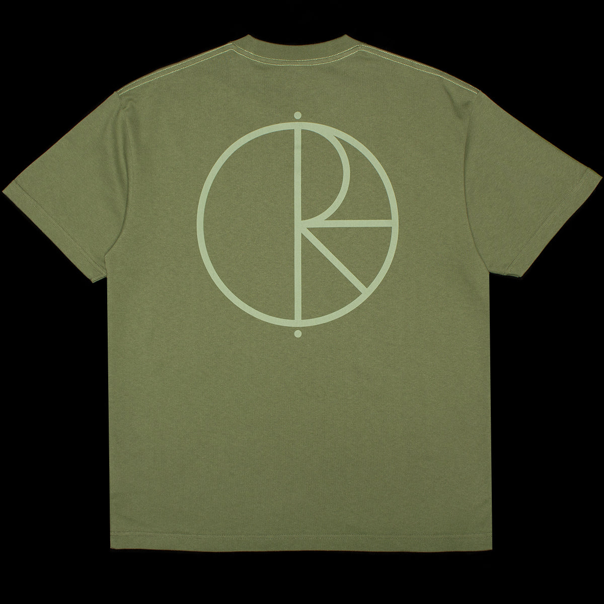 Polar Skate Co. - Contrast Stroke Logo T-Shirt
Color : Moss Green