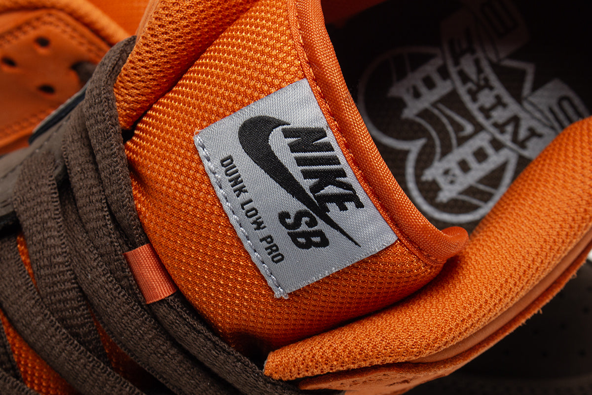Nike SB - Dunk Low Pro Muni Fast Pass
Style # IR1888-800
Color : Safety Orange / Wolf Grey / Baroque Brown