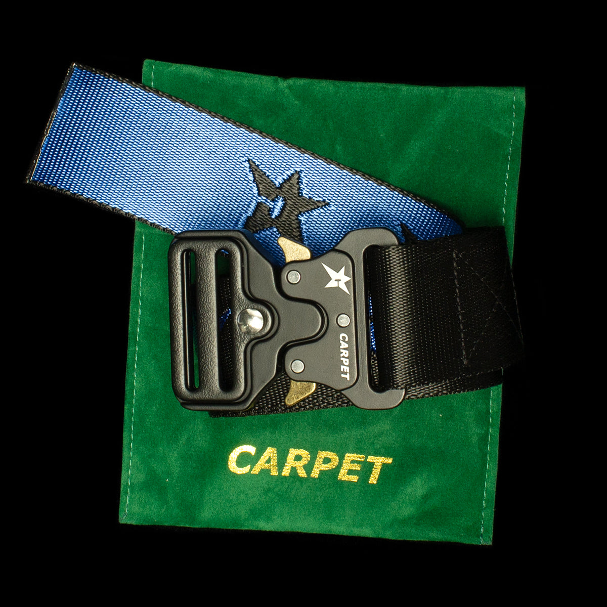 Carpet Company | Woven Belt
Color : Black / Blue