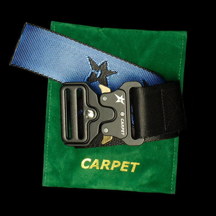 Carpet Company | Woven Belt
Color : Black / Blue