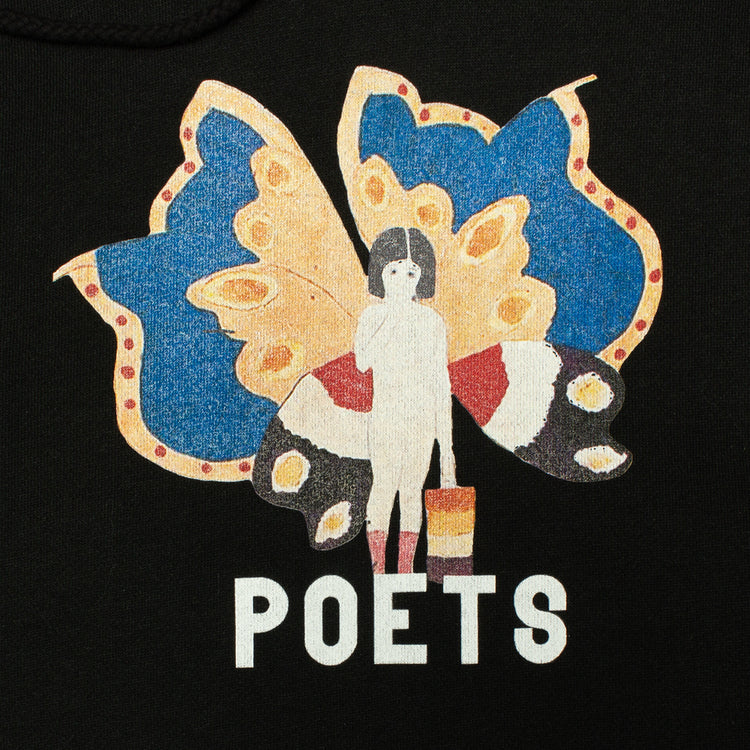 Poets | Butterfly Girl Hoodie
Color : Black