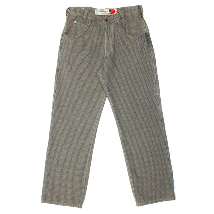 Carpet Company - Interlock Stitch Denim Jeans
Color : Black