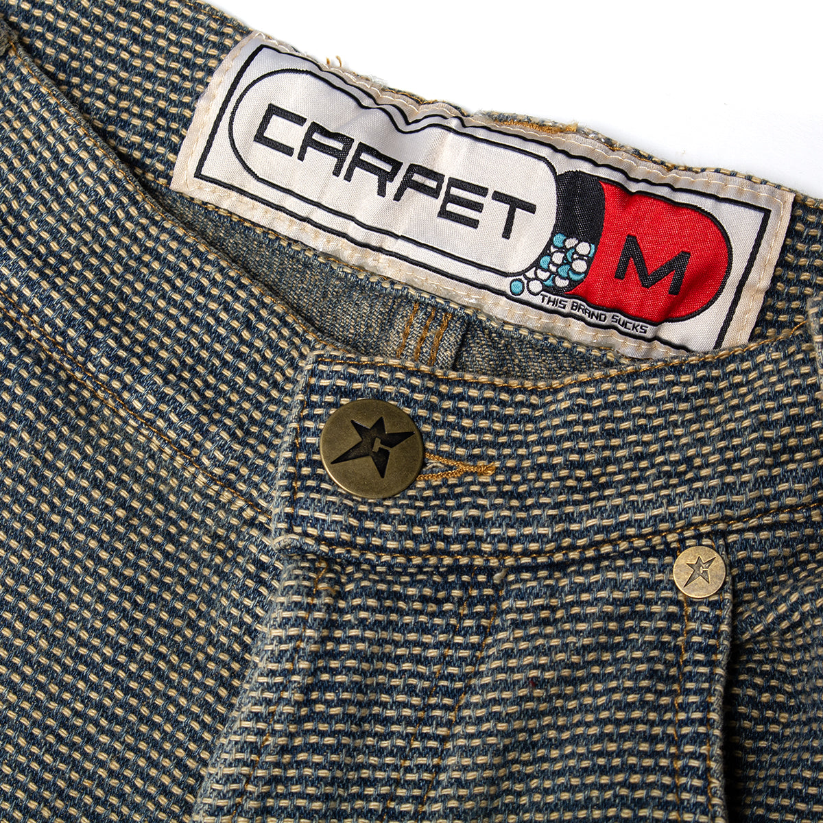 Carpet Company - Interlock Stitch Denim Jeans
Color : Black