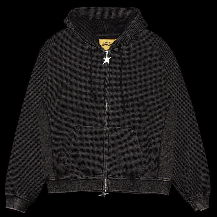 Carpet Company - C-Star Double Zip Thermal Hoodie
Color : Black
