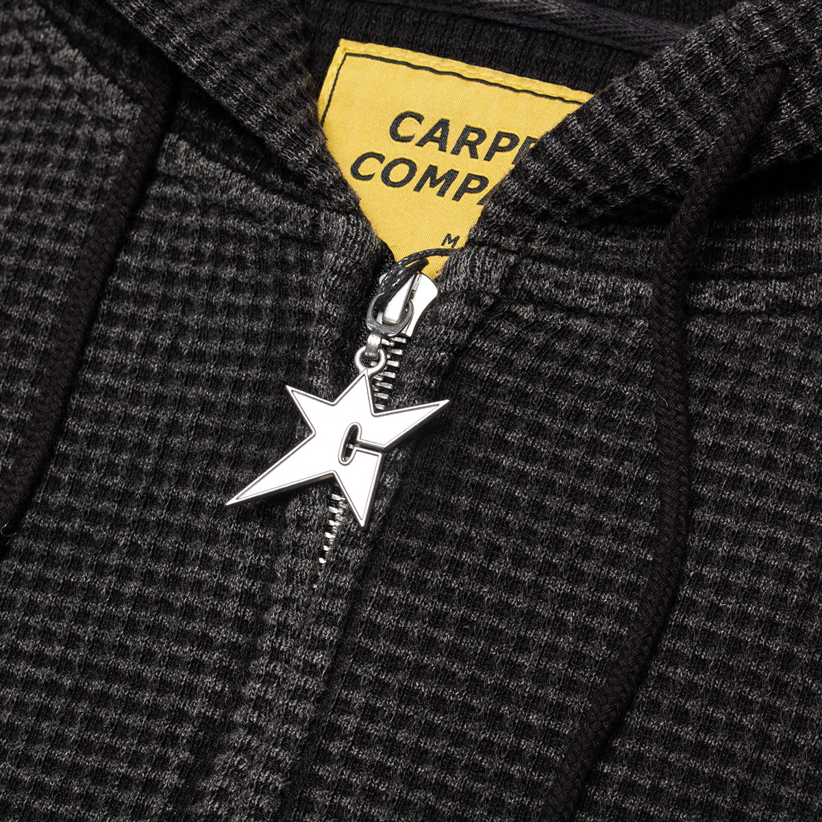 Carpet Company - C-Star Double Zip Thermal Hoodie
Color : Black