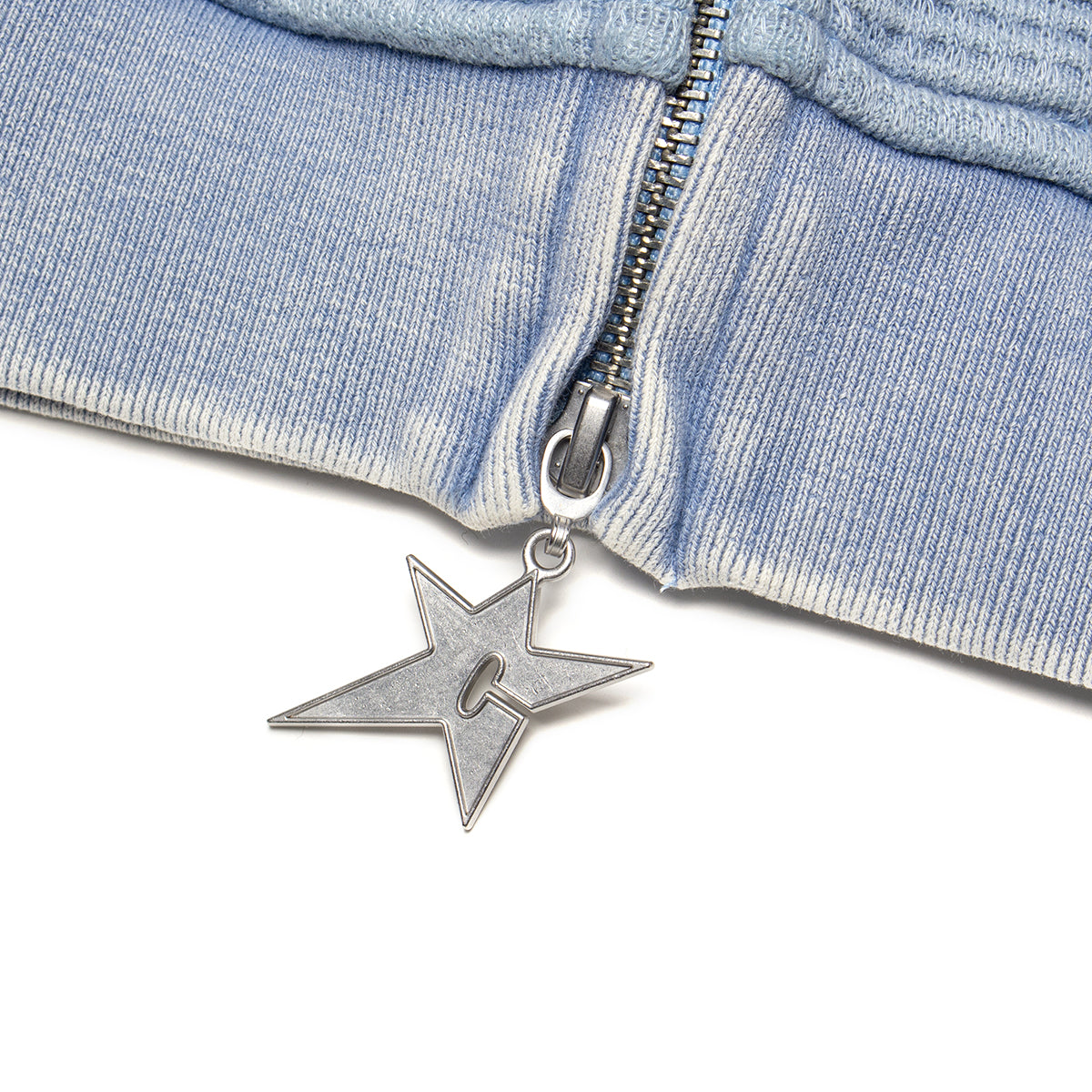 Carpet Company - C-Star Double Zip Thermal Hoodie
Color : Baby Blue