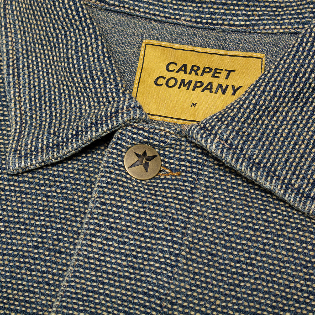 Carpet Company - Interlock Stitch Denim Jacket
Color : Black