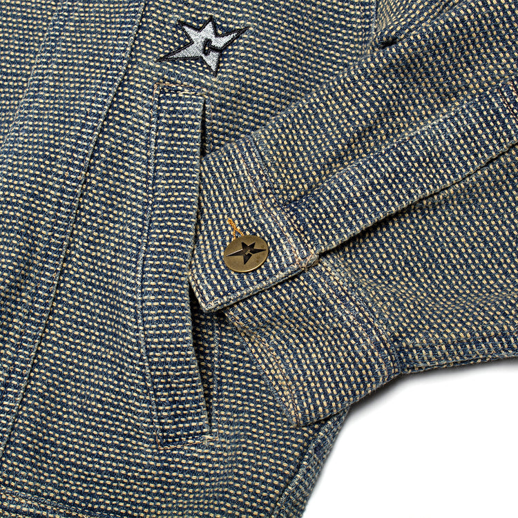 Carpet Company - Interlock Stitch Denim Jacket
Color : Black