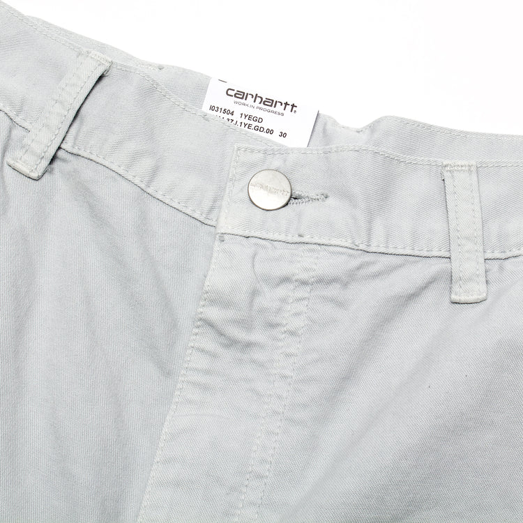 Carhartt WIP | Single Knee Short Style # I031504-1YE Color : Sonic Silver