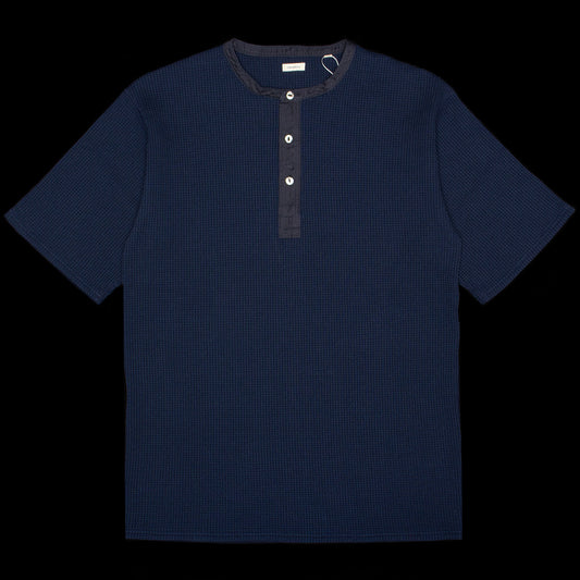 Nanamica - Henry Neck Thermal Sweat T-Shirt
Style # S25SH104U
Color : Navy