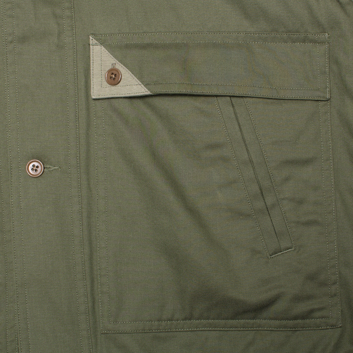 Nanamica - Tencel Cotton Chino Jacket
Style # S25SA066U
Color : Olive