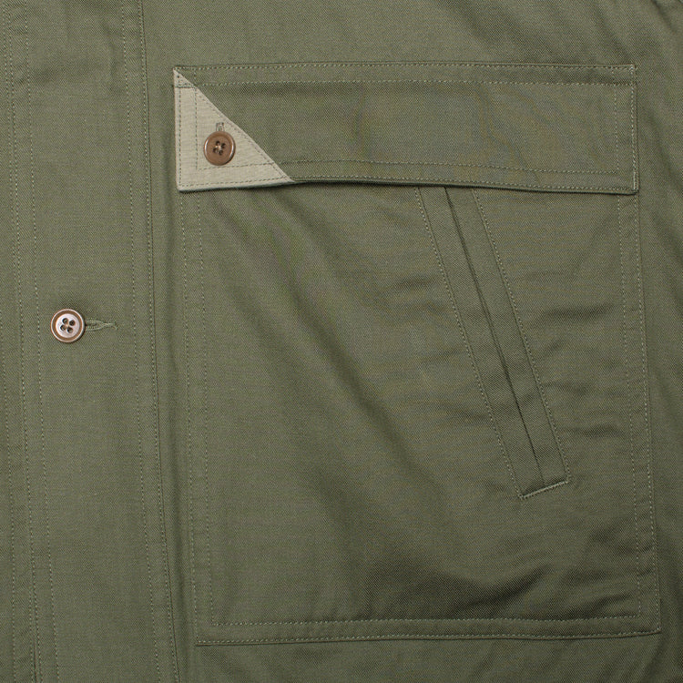 Nanamica - Tencel Cotton Chino Jacket
Style # S25SA066U
Color : Olive