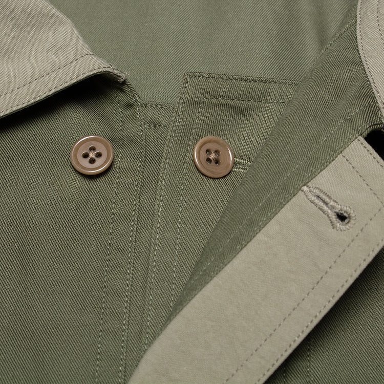 Nanamica - Tencel Cotton Chino Jacket
Style # S25SA066U
Color : Olive