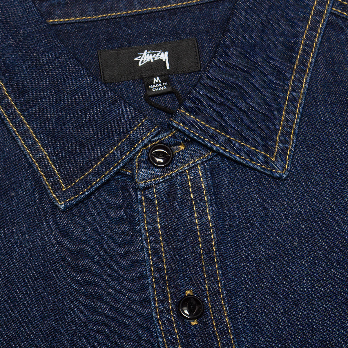 Stussy - Work Denim Shirt
Style # 1110376
Color : Dark Denim