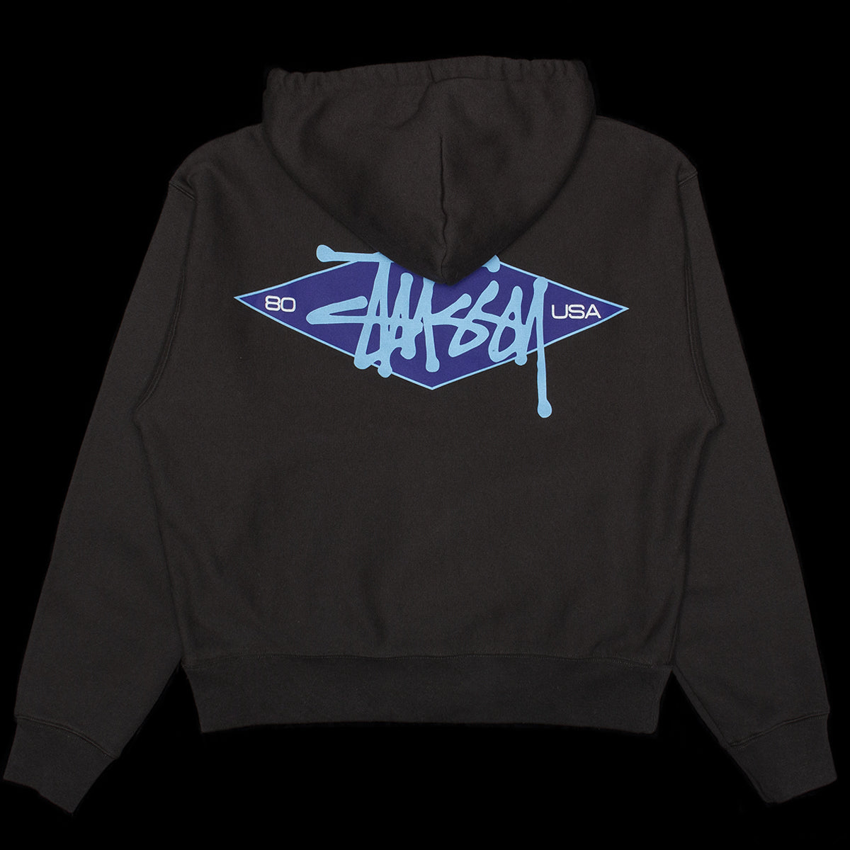 Stussy - Basic Diamond Zip Hoodie
Style # 118603
Color : Black