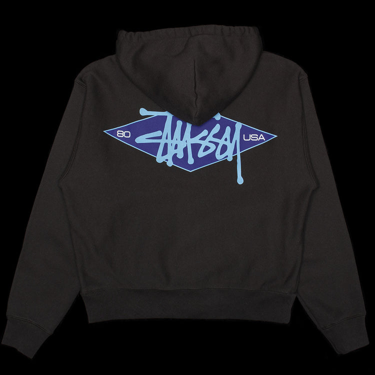 Stussy - Basic Diamond Zip Hoodie
Style # 118603
Color : Black