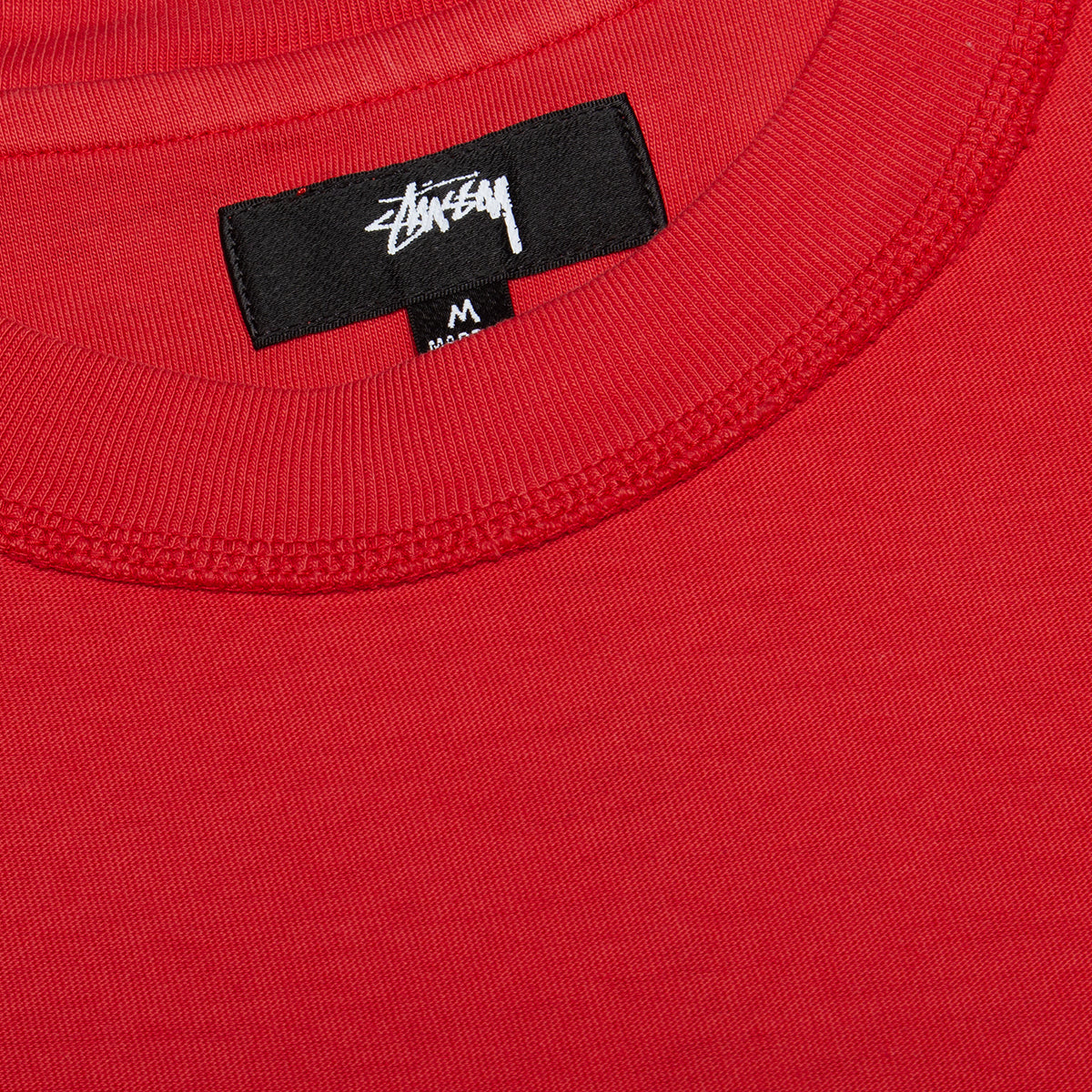 Stussy - Lazy T-Shirt
Style # 1140283
Color : Washed Red