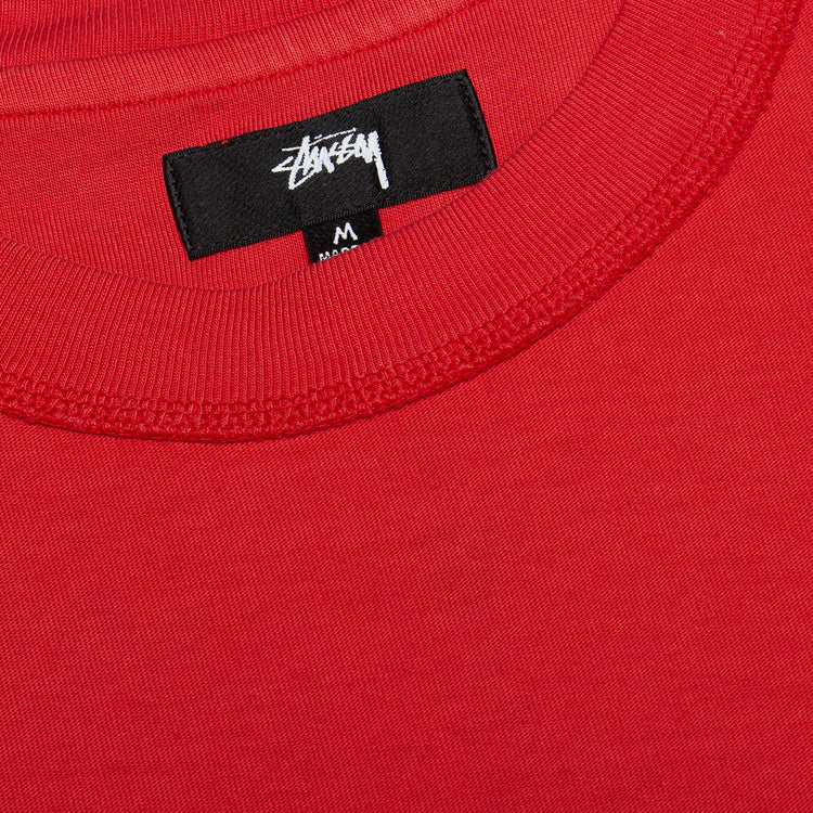 Stussy - Lazy T-Shirt
Style # 1140283
Color : Washed Red